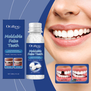 Resin Temporary Moldable Tooth Fixing Missing Broken Teeth Solid Glue DIY Halloween Cosplay Party Denture Adhesive Teeth Repair