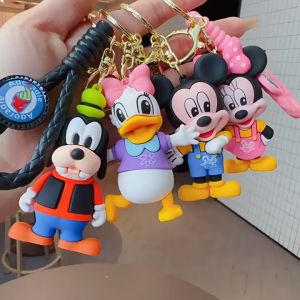 Gantungan Kunci Disney Mickey Mouse Keychain Karakter Kartun Mickey Minnie Donald Daisy Goofy