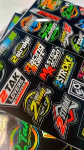 AI Sticker Paket Pack 2 Tak Lovers - Two Stroke 2 Stroke Stiker Herex Hologram & Vinyl Variasi Keren Potongan Rapi OS