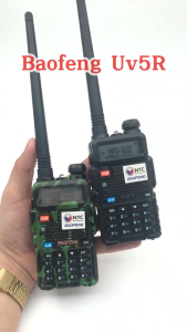 Baofeng UV5R Walkie Talkie Set Of 2 Dual Band UHF/VHF Two Way Radio Portable 5W High Power 128CH Long Range Radio Original COD