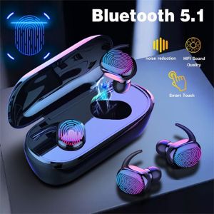 🔥FREE Shipping+COD🔥TWS-4 Y30 Wireless Bluetooth 5.0 Earphones TWS 8D Stereo In-Ear Headphones Built-in Mic With Charging Case Touch Control Sports Earbuds
