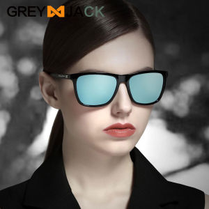 Grey Jack Sunglasses Kacamata Hitam Anti UV Polarized Aluminium magnesium Style Kotak Simple Fashion Pria Terbaru 6108