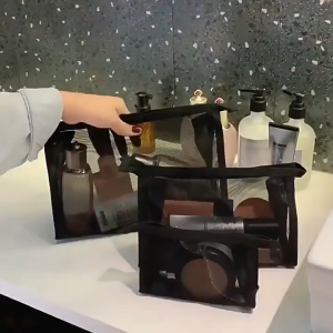 Lapak Gadis Pouch Jaring Pouch Kosmetik Tas Jaring Make Up Tempat Alat Tulis kuas lipstick skincare