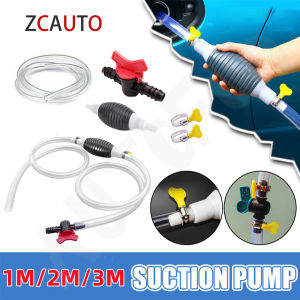 ZCAUTO Pompa oli mobil manual Tangki bahan bakar untuk mobil Selang distributor universal Selang hisap Bensin Diesel Bensin Peralatan transfer oli