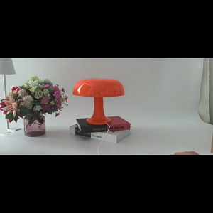 Mushroom Ambient Lamp Table Lamp Simple-shaped Orange Decorative Table Lamp