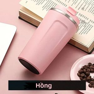 Cốc Giữ Nhiệt Bằng Thép Không Gỉ 380/510ML Cốc Cà Phê Du Lịch Bình Giữ Nhiệt Cách Nhiệt Chống Rò Rỉ Dành Cho Trà & Cà Phê Giữ Nhiệt 6-12 Giờ