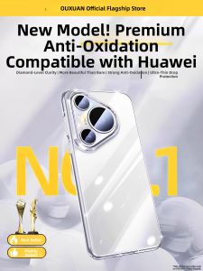 OUXUAN | True Molded Transparent Silicone Phone Case Full Camera Cover Shockproof Ultra Thin