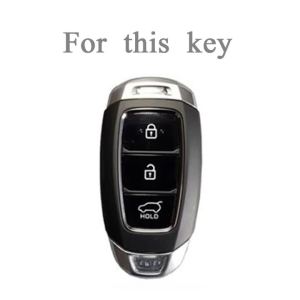 3 Buttons TPU Car Key Case Cover for Hyundai LA FESTA Kona 2021 Creta 2 Solaris I30 Ix35 Azera ELANTRA GRANDEUR IG Auto Key Bag