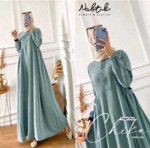 GAMIS CIKA CRINKLE AIRFLOW JUMBO DRESS WANITA TERLARIS TERBARU 2023 NABTIK