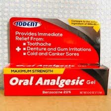 [ Date xa 2028] Oral Analgesic gel-  Gel giảm đau khoang miệng mức độ tối đa Iodent) 119 gram