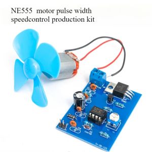 NE555 Fan Pulse Width Speed Controller DIY Kit for Electronics Training Soldering Practice and DIY Electronics Enthusiasts.
