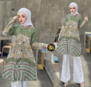 Sarimbit Batik Couple Pasangan Dress Kemeja Kekinian