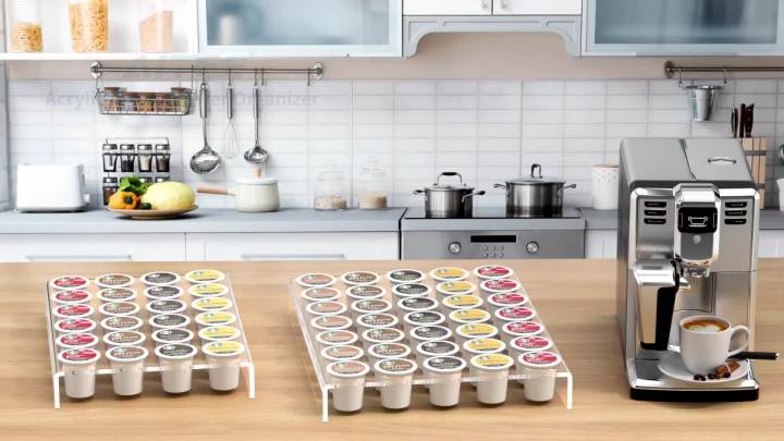 Keurig Pod Holder AITEE Acrylic K-Cup Organizer Holds 24 Pods