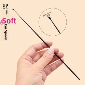Soft Ear Digging Tool Plastic Handle Small Ear Scraper Clean Ear Canal Pain Prevention Ear Wax Removal Home Personal Care