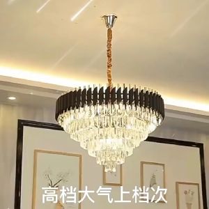 2025 New Italian Luxury Crystal Chandelier Luxury ceiling lamp LED lighting full spectrum chandelier for hotel lobby living room and bedroom