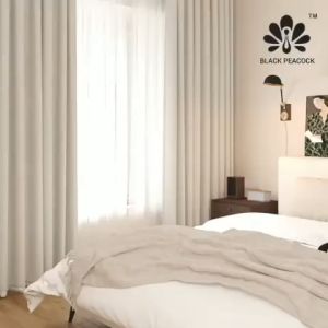 Gorden Black Peacock-Ring Style/Tirai/Blackout 80%-95%/Bahan Lembut & Elegant