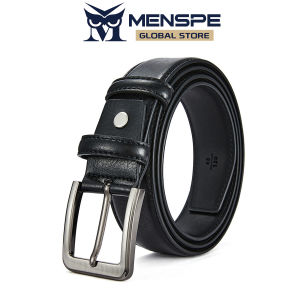 MENSPE Mens Belt PU Leather Vintage Pin Buckle Belt Men Fashion Retro Belt Genuine Leather Belt Simple Belt Second-layer Cowhide Belt Luxury High Quality Business Strap Male Waistband for Men