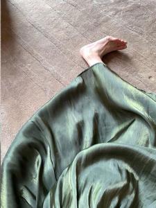 Pearl Sheen High Waist Slimming A Line Skirt