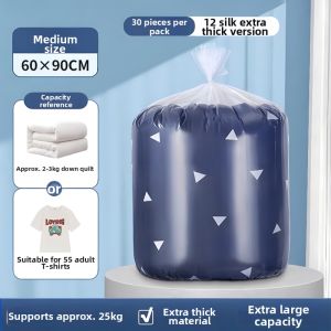 MANJIELI | Large Capacity Transparent Plastic Storage Bags For Clothes & Blankets
