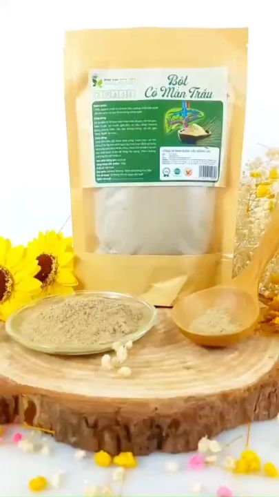 🍀Bột Cỏ Màn Trầu nguyên chất 100% rửa sạch sấy và sao thơm dùng ngay ...