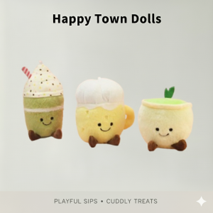 Adorable Plush Food Keychain Bag Accessory Beer Cake Milk Tea Car Key Holder Trendy Soft Toy Pendant for Bag And Car Keys