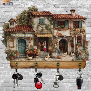 1PCS Rural Cottage Wooden Living Room Decoration Storage Hook Is Also Used For Wall Decoration Room Decoration Festival Decora