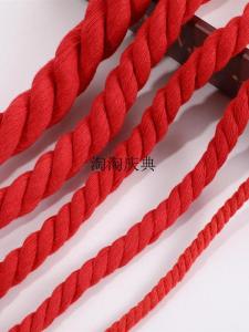 Dây Cotton Ba Sợi Màu Đỏ Cho Lớp Trẻ Mẫu Giáo Dây Dệt Chữ Thập Đỏ Dây Mở Vật Dụng Thủ Công DIY Tại Nhà