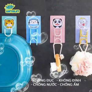 Móc Dán Tường Treo Thau Chậu/ Móc Treo Đa Năng hình động vật
