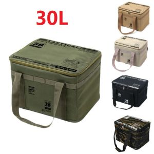 Large Space Tactical Camping Storage Bag 30L Hiking Camping Luggage Bag Cooking Utensils And Tableware Camping Picnic Bag