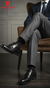 Giày Tây Nam có dây Pierre Cardin chất liệu da bò thật nhập khẩu đế cao su chống trơn trượt bảo hành 12 tháng - PCMFWL 738