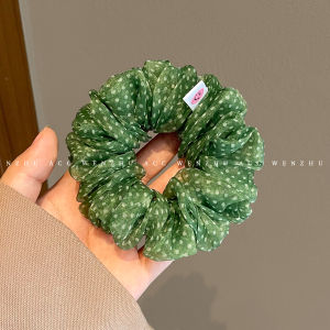 WENZHU | Elegant Green Tulle Hair Tie Head Accessory