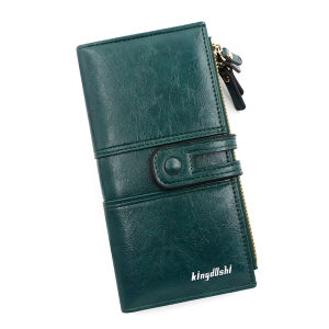 Ví Da PU Cỡ Lớn Cho Nữ Ví Đựng Điện Thoại Di Động Cầm Tay Có Khóa Kéo Nhiều Ngăn Đựng Thẻ Ví Da PU Thời Trang Cho Nữ