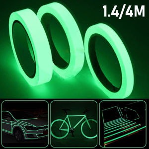 1.4/4M Long Luminous Tape Green Night Vision Glow In Dark Safety Warning Security Strip Home Decor Glowing Tapes
