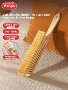 Maryya | Bed Dust Removal Long Handle Soft Bristle Brush