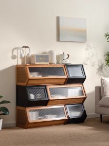 SHUDUODUN | Storage Cabinet for Home Living Room with Stackable Design
