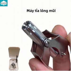 Máy Cắt Lông Mũi Bằng Thép Không Gỉ OMINGOOD Dành Cho Nam Dao Cạo Tai Cầm Tay Dụng Cụ Tẩy Lông Di Động Có Thể Giặt Được Dùng Cho Mũi Và Tai
