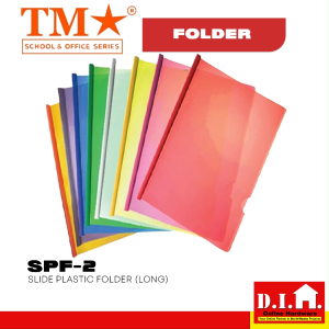Do It Home TM SPF-2 Slide Plastic Folder Long Size Durable Report Presentation Cover
