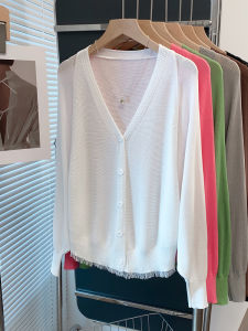 JIANDIYA | Lace Ice Silk Knit Batwing Blouse for Sun Protection and Air Conditioned Environments