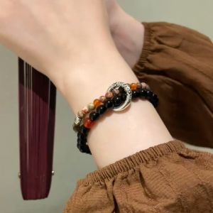 good 999 Fashion Natural stone safety buckle bead Bracelet B34732
