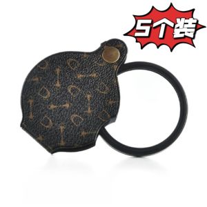 Folding Mini Pocket Compact Handy Microscope Keychain Adjustable Telescope Child Elderly Small Lightweight Super Clear