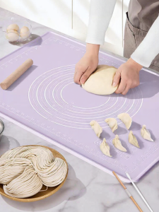 AMW | Food-Grade Thick Silicone Dough Mat for Dumpling Making Home Rolling Pin Board