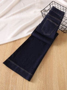 High Waist Slimming Denim Blue Micro Flared Jeans Womens Autumn Winter New Style La Chapelle Standard Fit Casual Jeans