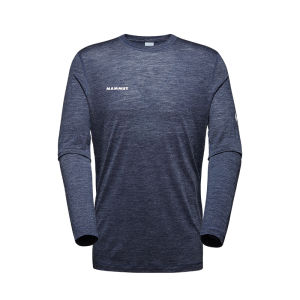 Soft Wool Blend Printed Long Sleeve T-Shirt