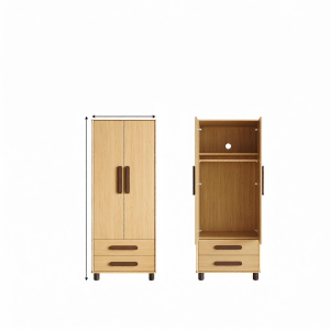 Pashaman | Segmented Storage Closet Wooden Style Small Spaces