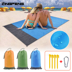 Waterproof Beach Mat Extra Large Outdoor Camping Mat Blanket Folding Sand Free Pocket Mattress Portable Lightweight Picnic Mats