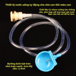 Máy Cấp Nước Tự Động Cho Thú Cưng Máy Nước Hoạt Động Bằng Dây Chuyền Máy Nước Động Lực Bằng Nước Cho Chó Mèo Thỏ Chim Phụ Kiện Chăm Sóc Thú Cưng