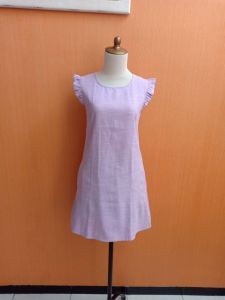mini dress wanita ungu muda pastel lilac JOOP cewek S kutung cute santai remaja dewasa