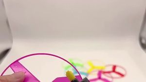 1/3/6pcs Colorful Plastic Pull String Hand-Push Flying Discs Propeller Helicopter Outdoor Toys for Adults Flying Spin Top Game