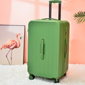 40-Inch Large Capacity Travel Suitcase Thickened Zipper All-Match Wheel Luggage for Men And Women Fashionable Polyester Lining