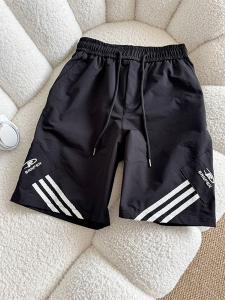 Quần Short Thể Thao Ba Sọc Mỹ Cho Nam Mùa Hè Nhẹ Nhanh Khô Bãi Biển Quần Dài Rộng Rãi Thoáng Khí Bóng Rổ Quần Dài